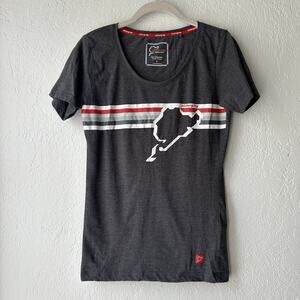 Nurburgring Women’s T-Shirt Gray Small Fitted German Race Track